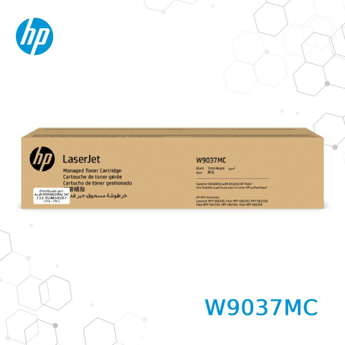 Toner HP W9037MC Original Preto | E82540, E82550, E82560 Managed