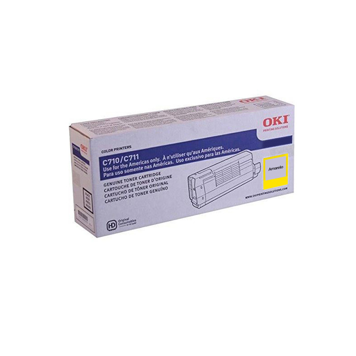 Toner 44318601 Okidata Original | C711WT, C711 Amarelo | Produto Oficial Okidata, com NF e procedência