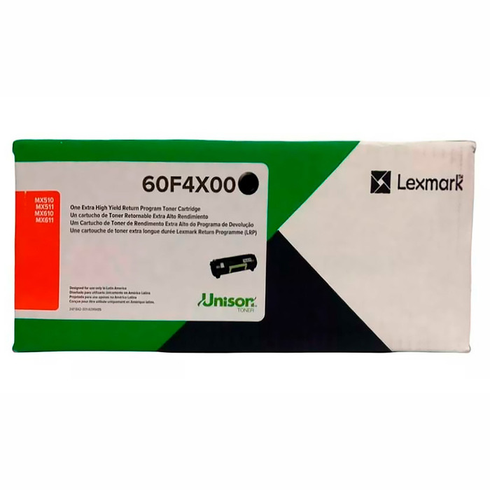 Toner 60F4X00 (604X) 60FBX00 (60BX) Lexmark Original | MX611, MX511, MX510, MX410, MX310, MX611de, MX610, MX511de, MX510de, MX410de, MX310dn  Lacrado