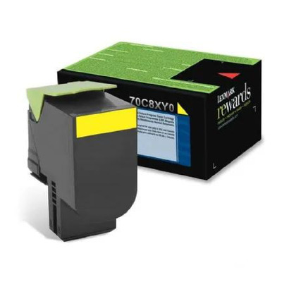 Toner 70C8XY0 Lexmark Original | CS510dte, CS510de, CS510 Amarelo | Produto Oficial Lexmark, com NF, Procedência e Garantia