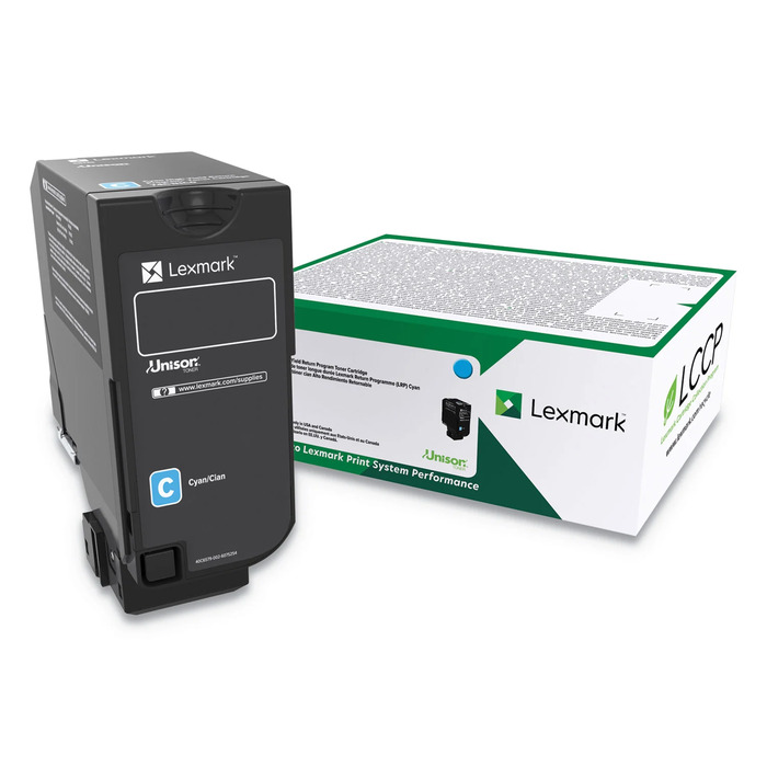 Toner 74C4SC0 Lexmark Original | CX725dhe, CX725de, CS720dte, CS720de, CS725dte, CS725de, CX725, CX720, CS725, CS720 Ciano | Oficial Lexmark Lacrado