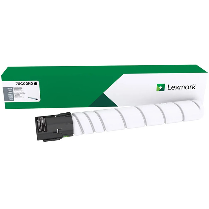 Toner 76C00K0 Lexmark Original | CX924, CX923, CX922, CX921, CS923, CS921, CX924dxe, CX922de, CX921de, CX920de, CS923de, CS921de Preto Oficial Lexmark