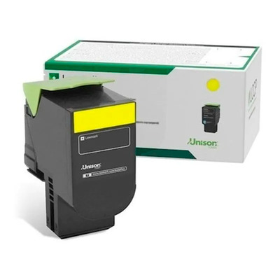 Toner 80C8XY0 Lexmark Original | CX510, CX510dhe, CX510de com Altíssimo Rendimento Amarelo | Produto Oficial Lexmark, com NF e procedência e Garantia