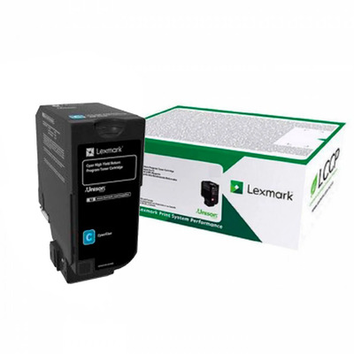 Toner 84C4HC0 Lexmark Original | CX725, CX725dhe, CX725de, CX725dthe Ciano de Alto Rendimento | Produto Oficial Lexmark com NF, procedência e Garantia