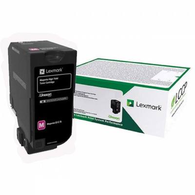 Toner 84C4HM0 Lexmark Original | CX725, CX725dhe, CX725de, CX725dthe Magenta de Alto Rendimento | Produto Oficial Lexmark, com NF e procedência