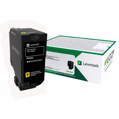 Toner 84C4HY0 Lexmark Original | CX725, CX725dhe, CX725de, CX725dthe Amarelo de Alto Rendimento | Produto Oficial Lexmark, com NF e procedência