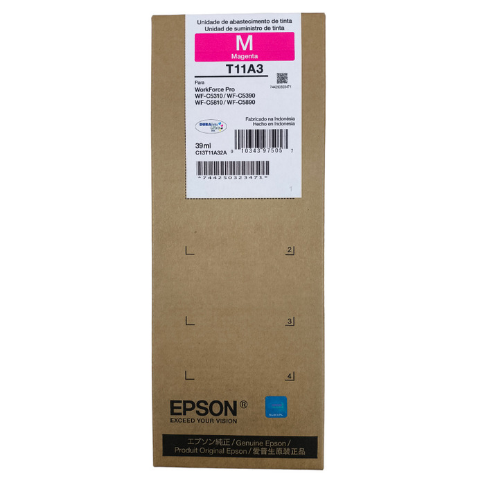 Cartucho T11A32A (T11A3) Epson Original | WF-C5810, WF-C5390, WF-C5310, WF-C5890, WF-C5810, WF-C5390, WF-C5310, WF-C5890 Magenta | Produto Oficial