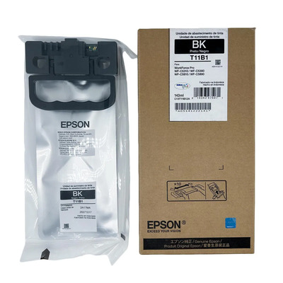 Cartucho T11B12 (T11B1) Epson Original | WF-C5890, WF-C5810, WF-C5390, WF-C5310, WF-C5890, WF-C5810, WF-C5390, WF-C5310 Preto | Produto Oficial Epson