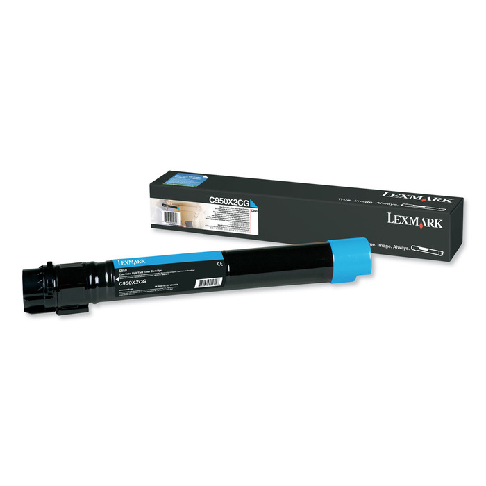 Toner C950X2CG Lexmark Original | C950de, C950 Ciano | Produto Oficial Lexmark, com NF, Procedência e Garantia de 1 Ano