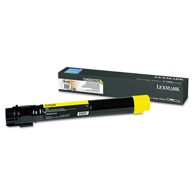 Toner C950X2YG Lexmark Original | C950, C950de Amarelo | Produto Oficial Lexmark, com NF, Procedência e Garantia de 1 Ano