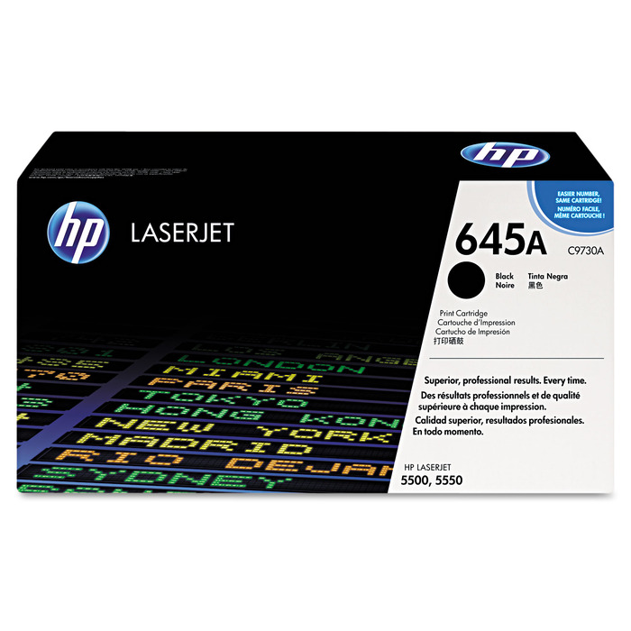 Toner C9730A (645A) HP Original | 5550, 5500, 5550hdn, 5550n, 5550dtn, 5550dn, 5500hdn, 5500n, 5500dtn, 5500dn Preto | Produto Oficial HP e Garantia