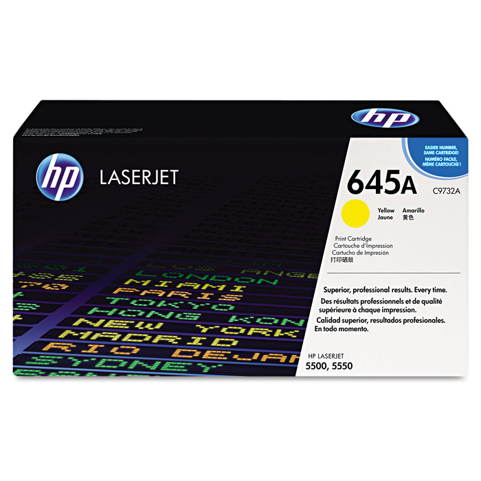 Toner C9732A (645A) HP Original | 5550, 5500, 5550hdn, 5550n, 5550dtn, 5550dn, 5500hdn, 5500n, 5500dtn, 5500dn Amarelo | Produto Oficial HP e Garantia