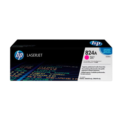 Toner CB383A (824A) HP Original | CP6015, CP6015N, CP6015X, CP6015XH, CP6015DN Magenta | Produto Oficial HP, com NF, Procedência e Garantia