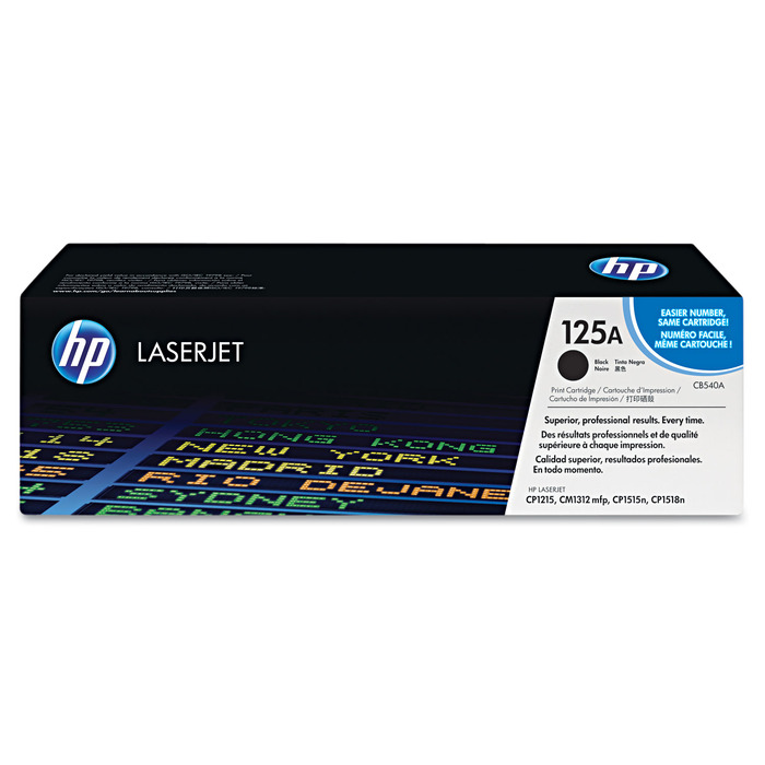 Toner CB540A (125A) HP Original | CM1312, CP1515, CP1215, CP1518ni, CP1515n, CP1215, CM1312MFP, CM1312MFP Preto | Produto Oficial HP com NF Lacradp