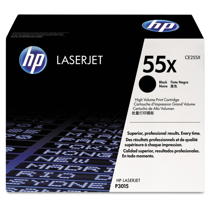 Toner CE255X (55X) HP Original | P3015, M521, M525c, M521dn, P3015x, P3015n, P3015dn, P3015d, M525, M525f, M525dn | Produto Oficial HP com Garantia