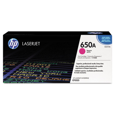 Toner CE273A (650A) HP Original | CP5525, M750, CP5520, CP5525xh, M750xh, M750n, M750dn, CP5525n, CP5525dn Magenta | Produto Oficial HP c/ Garantia
