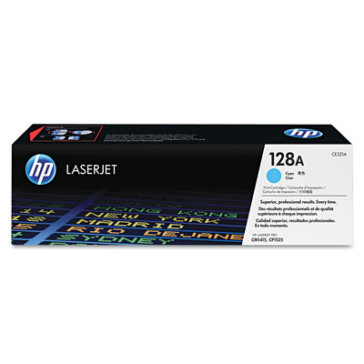 Toner CE321A (128A) HP Original | CP1525, CM1415, CP1525nw, CM1415fnw, CM1415fn Ciano | Produto Oficial HP com NF, Procedência e Garantia de 1 Ano
