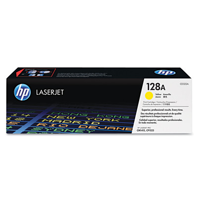 Toner CE322A (128A) HP Original | CM1415, CP1525, CP1525nw, CM1415fnw, CM1415fn Amarelo | Produto Oficial HP com NF Procedência e Garantia de 1 Ano