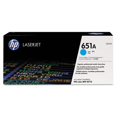 Toner CE341A (651A) HP Original | M775, M775z, M775f, M775dn, M775z+ Ciano | Produto Oficial HP com NF Procedência e Garantia de 1 Ano