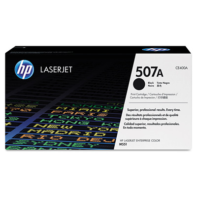 Toner CE400A (507A) HP Original | MFP M575, M551, M570dn, M575c, M575f, M575dn, M551xh, M551n, M551dn Preto | Produto Oficial HP com NF