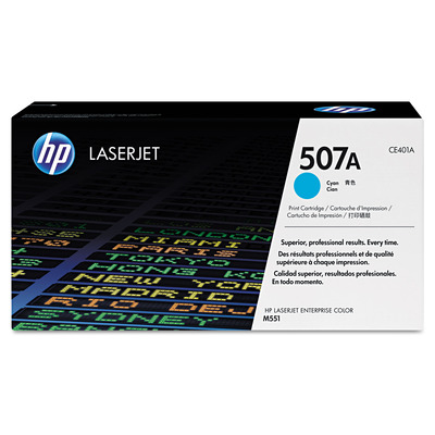 Toner CE401A (507A) HP Original | MFP M575, M551, M570dn, M575c, M575f, M575dn, M551xh, M551n, M551dn Ciano | Produto Oficial HP com NF