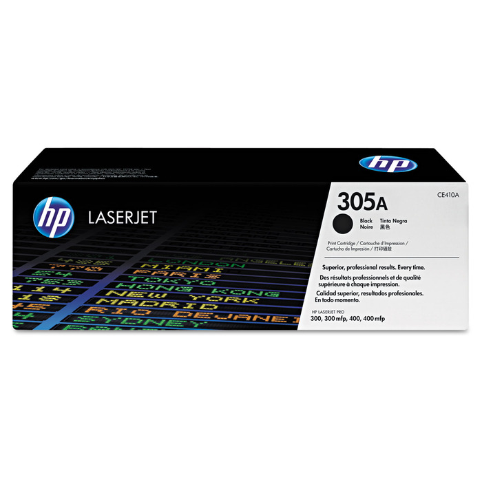 Toner CE410A (305A) HP Original | M475, M451, M375, M351, M475dw, M475dn, M451nw, M451dw, M451dn, M375nw Preto | Produto Oficial HP com NF