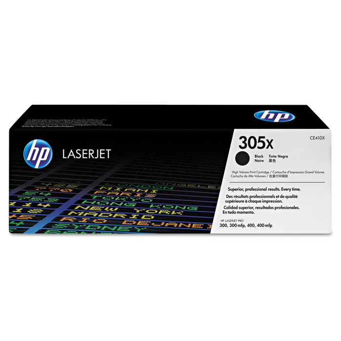 Toner CE410X (305X) HP Original | M451, M375, M351, M475dw, M475dn, M451nw, M451dw, M451dn, M375nw, M475 Preto | Produto Oficial HP com NF