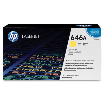 Toner CF032A (646A) HP Original | CM4540, CM4540F, CM4540fskm MFP, CM4540 MFP Amarelo | Produto Oficial HP com NF, Procedência e Garantia de 1 Ano Toner CF032A (646A) HP Original | CM4540, CM4540F, CM4540fskm MFP, CM4540 MFP Amarelo | Produto Oficial HP com NF, Procedência e Garantia de 1 Ano