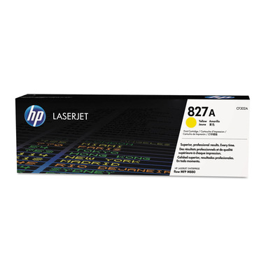 Toner CF302A (827A) HP Original | M880z MFP, M880 MFP, M880z+ Amarelo | Produto Oficial HP, com NF, Procedência e Garantia