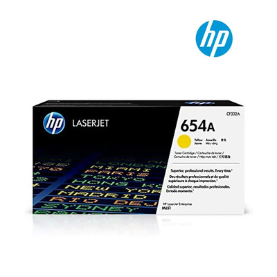 Toner CF332A (654A) HP Original | M651, M651dn, M651n, M651xh Amarelo | Produto Oficial HP com NF, Procedência e Garantia de 1 Ano