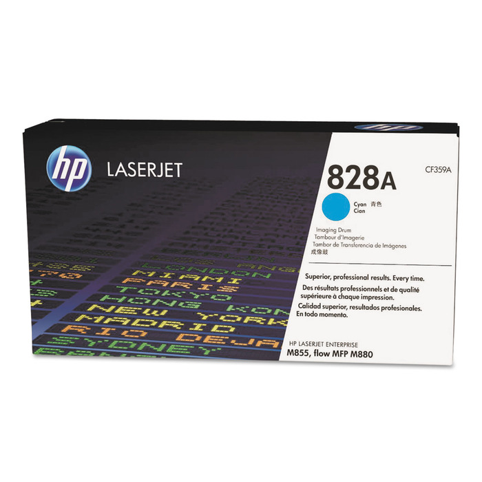 Cilindro CF359A (828A) HP Original | M880, M855, M855xh, M855x+, M855dn, Flow M880z+ MFP, Flow M880z Ciano | Produto Oficial HP, com NF