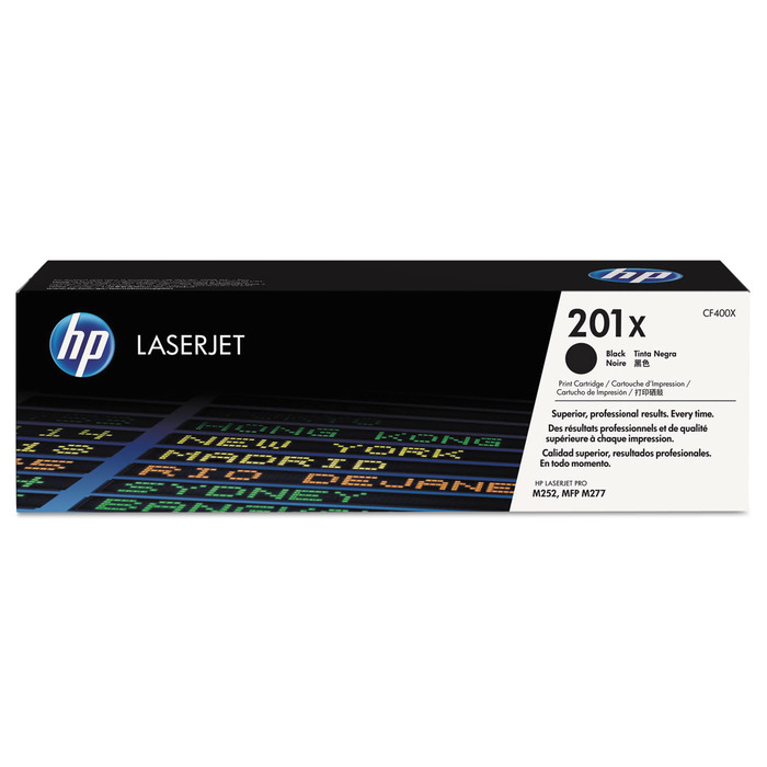 Toner CF400X (201X) HP Original | M277, M252, M277n, M277dw, M252n, M252dw Preto Alta Capacidade | Produto Oficial HP, com NF e procedência