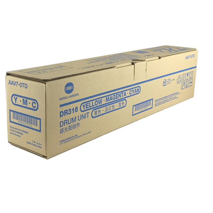 Cilindro de Imagem DR-316 (AAV70TD) Konica Minolta Original | Bizhub C361i, C301i, C251i, 361i, 360i, C301i, C360i, C300i, C250i | Produto Oficial