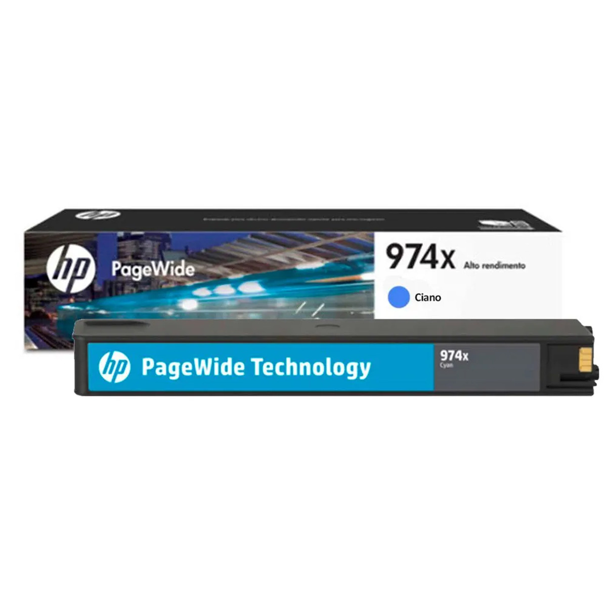 Cartucho HP L0R99AB 974X Ciano para PageWide Pro 452 552dw