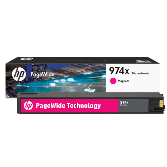 Cartucho L0S02AB (974XL) HP Original | 577z, 577dw, 552dw, 477dw, 477dn, 452dw, 452dn, 377dw, 352dw Magenta | Produto Oficial HP, com NF