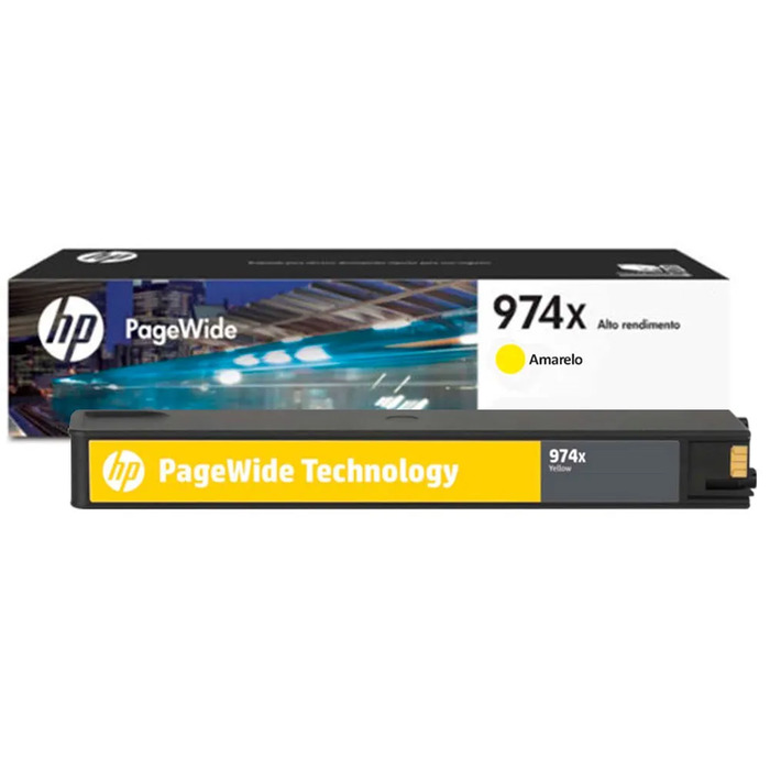 Cartucho L0S05AB (974XL) HP Original | 577z, 577dw, 552dw, 477dw, 477dn, 452dw, 452dn, 377dw, 352dw Amarelo | Produto Oficial HP, com NF