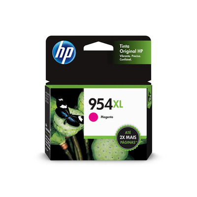 Cartucho L0S65AB (954XL) HP Original | 8740, 8210, 8725, 8716, 8720, 7720, 7740, 8715, 8710, 8700 Magenta | Produto Oficial HP, com NF