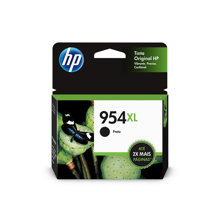 Cartucho L0S71AB (954XL) HP Original | 8740, 8210, 8725, 8716, 8720, 7720, 7740, 8715, 8710, 8700 Preto | Produto Oficial HP, com NF