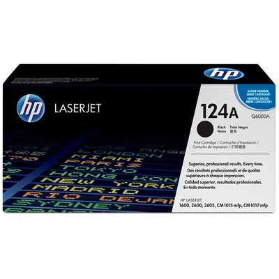 Toner Q6000A (124A) HP Original | 2605dtn, 2605dn, CM1015, 2600n, CM1017, 2605, CM1017, 1600, 2600, 1600 Preto | Produto Oficial HP com NF Toner Q6000A (124A) HP Original | 2605dtn, 2605dn, CM1015, 2600n, CM1017, 2605, CM1017, 1600, 2600, 1600 Preto | Produto Oficial HP com NF