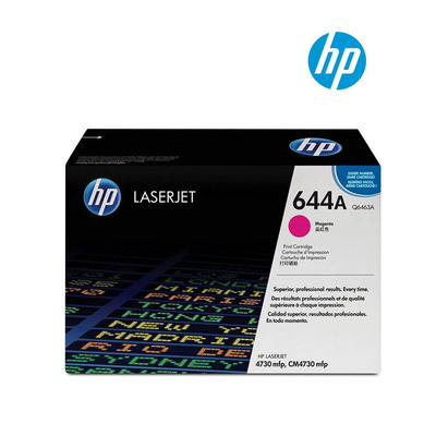 Toner Q6463A (644A) HP Original | 4730xs, CM4730fm, 4730x, CM4730, CM4730fsk, CM4730f, 4730MFP, 4730xm, 4730 Magenta | Lacrado c/ NF