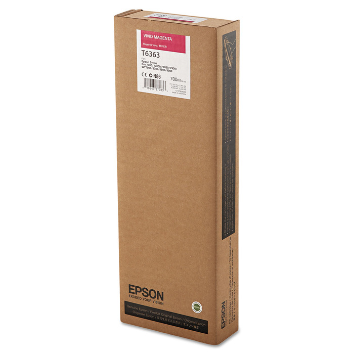Cartucho T636300 (T6363) Epson Original | 9900, 9890, 7900, 7890 Stylus Pro Magenta | Produto Oficial Epson com NF e procedência