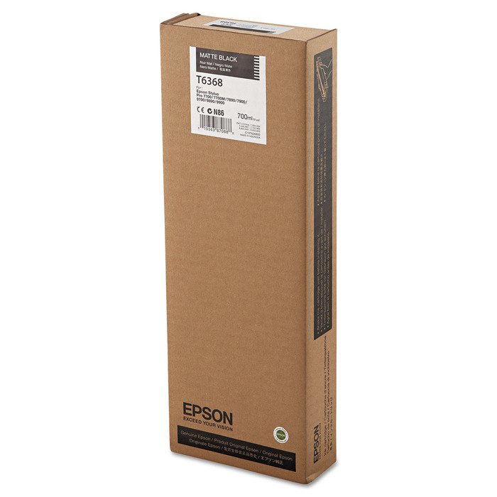 Cartucho T636800 (T6368) Epson Original | 9900, 9890, 7900, 7890 Stylus Pro Matte Black | Produto Oficial Epson com NF e procedência