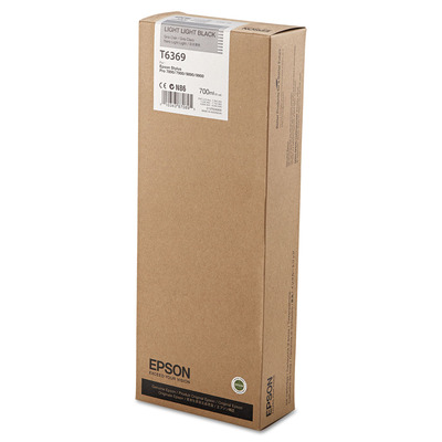 Cartucho T636900 (T6369) Epson Original | 9900, 9890, 7900, 7890 Stylus Pro Light Light Black | Produto Oficial Epson com NF