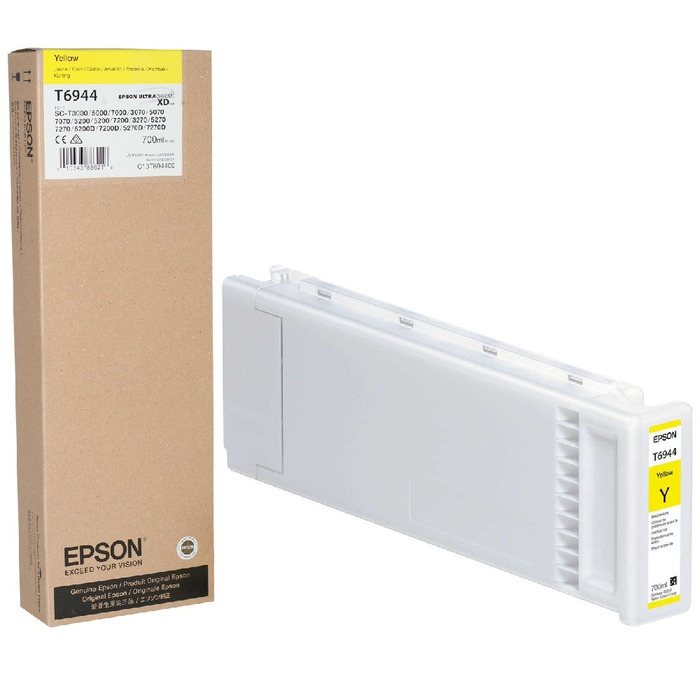 Cartucho T694400 (T6944) Epson Original | T7270, T7000, T5270, T5000, T3270, T3000 SureColor Amarelo | Produto Oficial Epson com NF