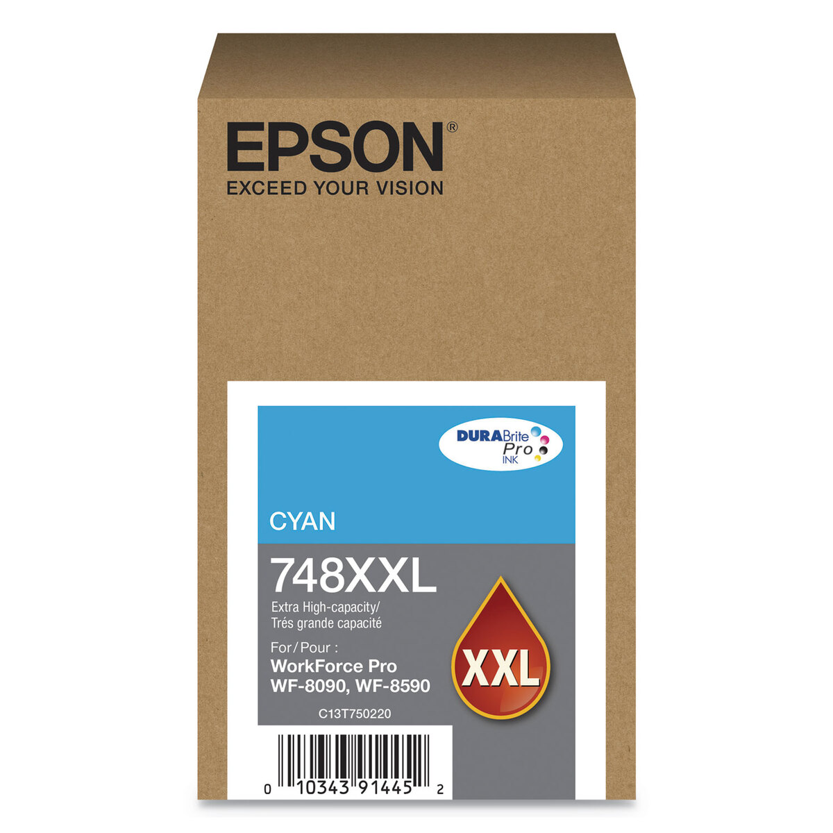 Cartucho Epson T748XXL220 Ciano 748XXL Original WF-8090