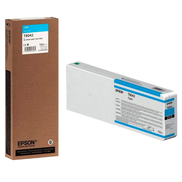Cartucho T804200 (T8042) Epson Original | P6000, P8000, P7000, P9000 SureColor Ciano | Produto Oficial Epson com NF e Procedência