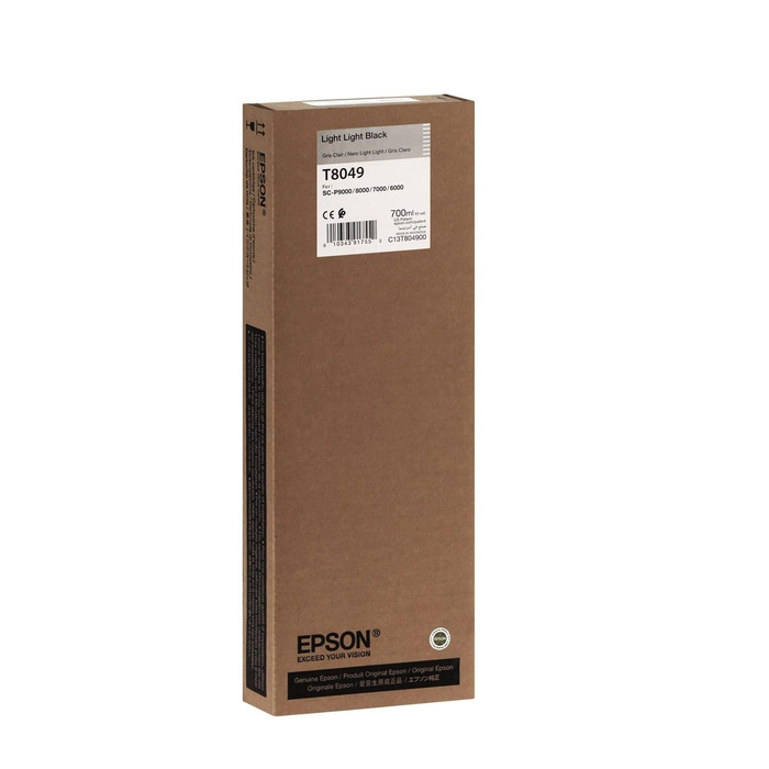 Cartucho T804900 (T8049) Epson Original | P9000, P8000, P7000, P6000 SureColor Light Light Black | Produto Oficial Epson com NF e Procedência