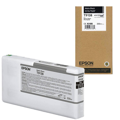 Cartucho T913800 (T9138) Epson Original | P5000 SureColor Preto Fosca | Produto Oficial Epson com NF e Procedência