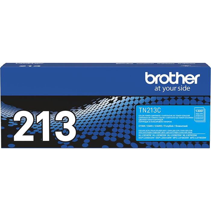 Toner TN-213C (213) Brother Original |  L3770CDW, L3750CDW, L3710CW, L3270CDW, L3230CDW, HL-L3210CW Ciano | Produto Oficial com NF e Procedência