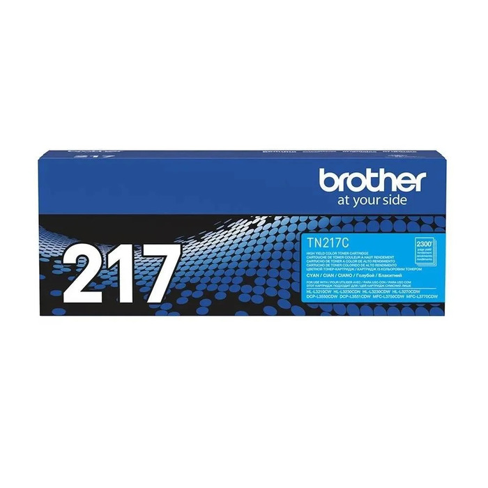 Toner TN-217C (217) Brother Original | L3770CDW, L3750CDW, L3710CW, L3270CDW, L3230CDW, HL-L3210CW Ciano | Produto Oficial com NF e Procedência